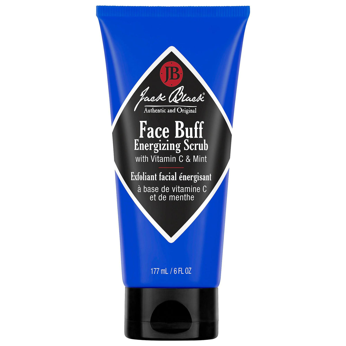 The Face Buff Energizing Scrub - Dermatologist-Tested Face Scrub for Men & Women, Pre-Shave Cleanser, Exfoliating Scrub for Smoother Shave & Radiant Skin by Beauty Care Bag