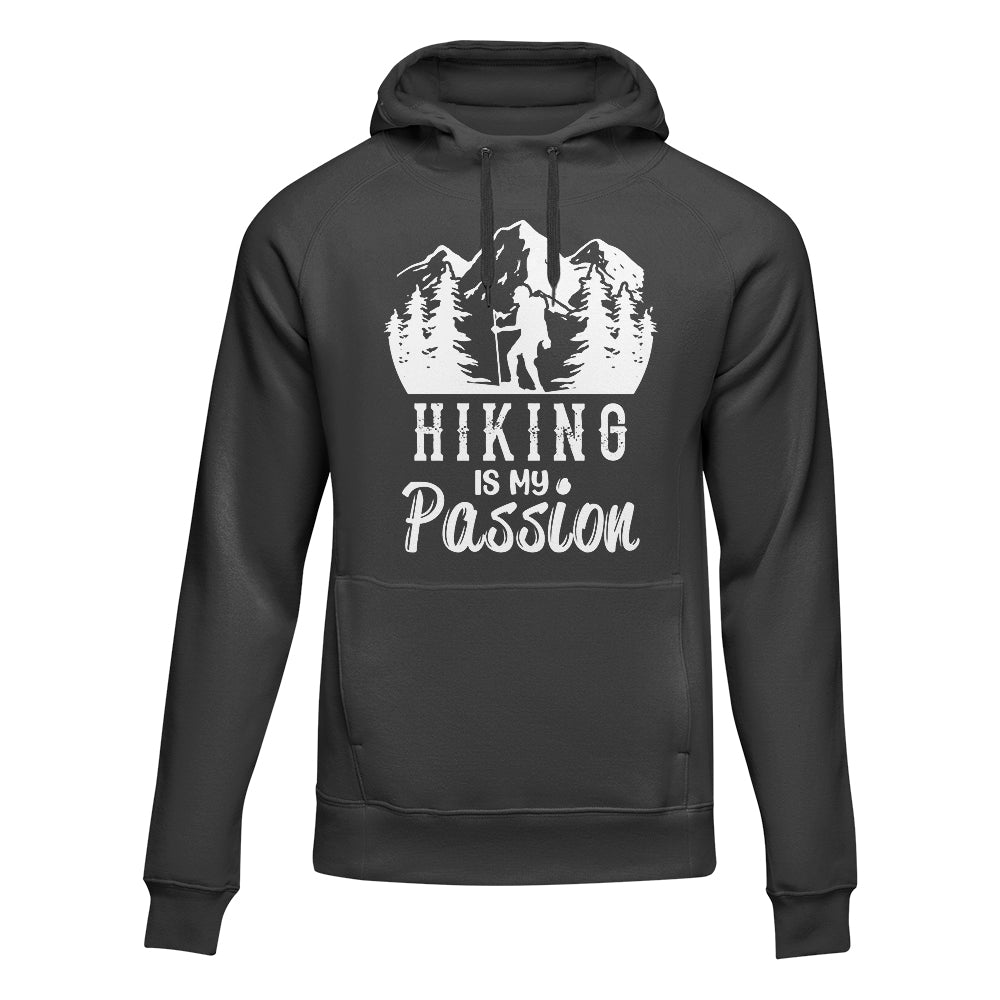Hiking Is My Passion Adult Fleece Hoodie by Outdoorzees