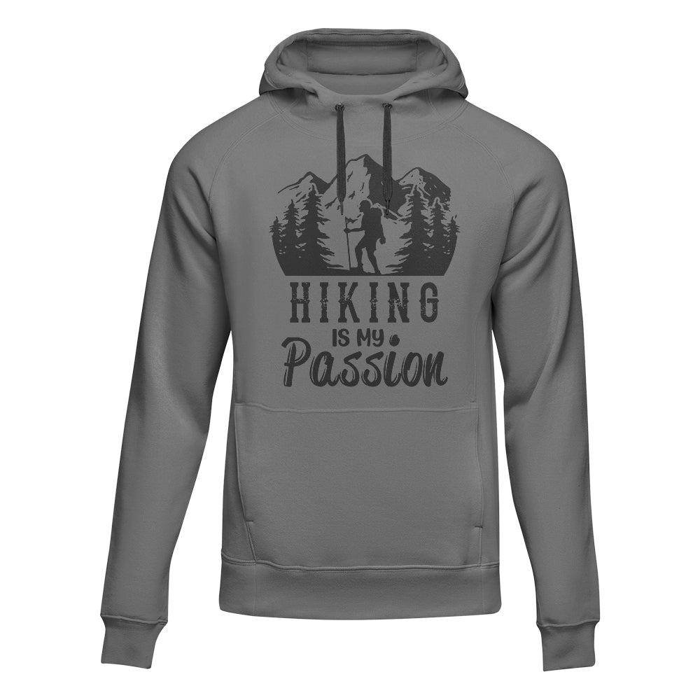 Hiking Is My Passion Adult Fleece Hoodie by Outdoorzees
