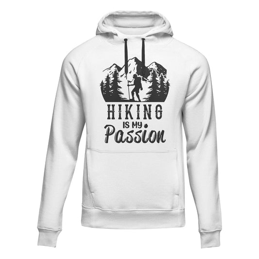 Hiking Is My Passion Adult Fleece Hoodie by Outdoorzees