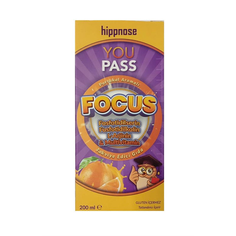Hippnose You Pass Focus Liquid Supplement with L-Arginine 200 mlSupplementsTorqelo.com