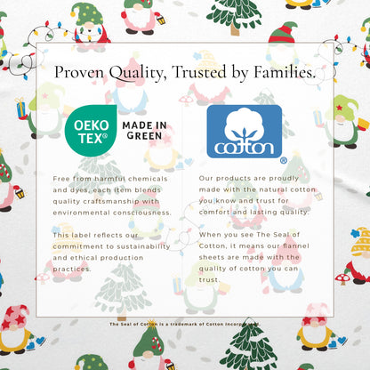 Turkish Cotton Christmas Flannel Sheet Set - Whittaker Collection by Great Bay Home