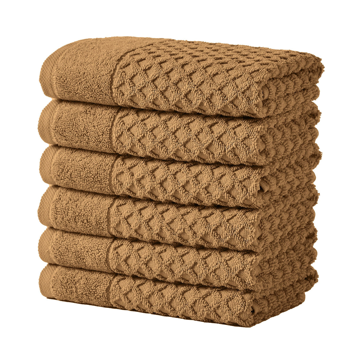 Cotton Diamond Waffle Weave Bath Towel Set - Grayson Collection by Great Bay Home