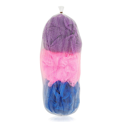 Eklips 3-Piece Bath Sponge/Luffa Set - Hygienic, Gentle Exfoliating Sponges for Effective Skin Cleansing by Beauty Care Bag