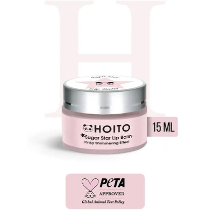 Hoito Sugar Star Hydrating Lip Balm for Pink Glow 15ml by Beauty Care Bag