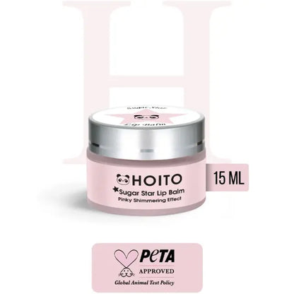 Hoito Sugar Star Hydrating Lip Balm for Pink Glow 15ml by Beauty Care Bag