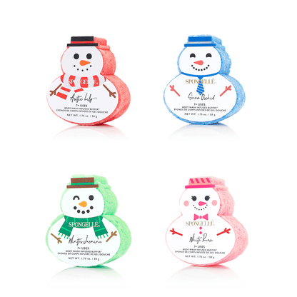 Holiday Snowman Assorted PackBody Wash Infused BufferTorqelo.com