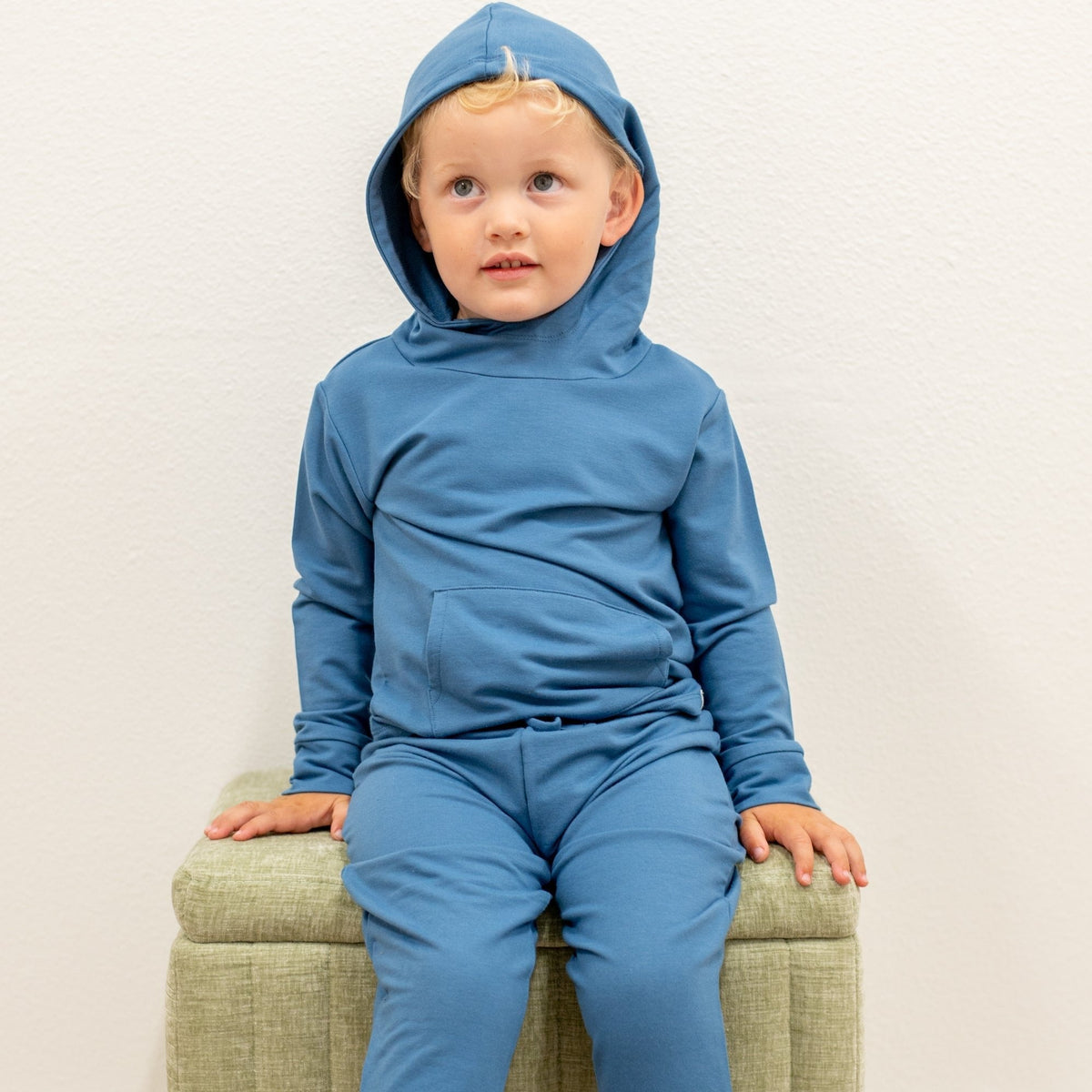 Hooded Jogger Set Captain Blue by Sweet Bamboo