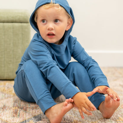 Hooded Jogger Set Captain Blue by Sweet Bamboo
