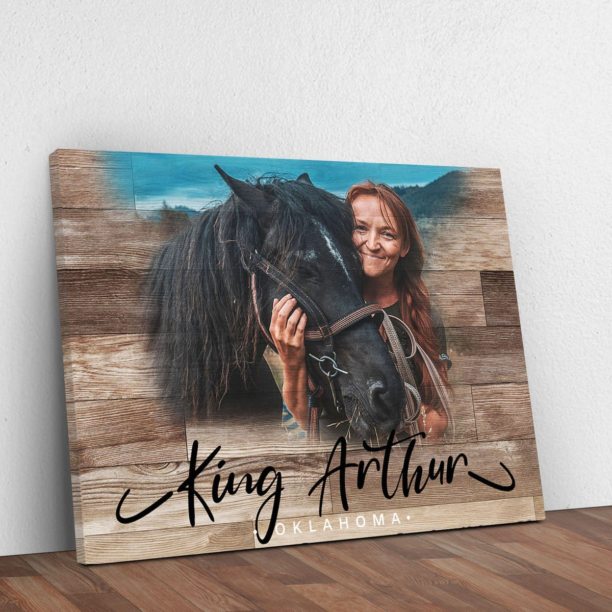 Wooden Animal Portrait Sign by Tailored Canvases