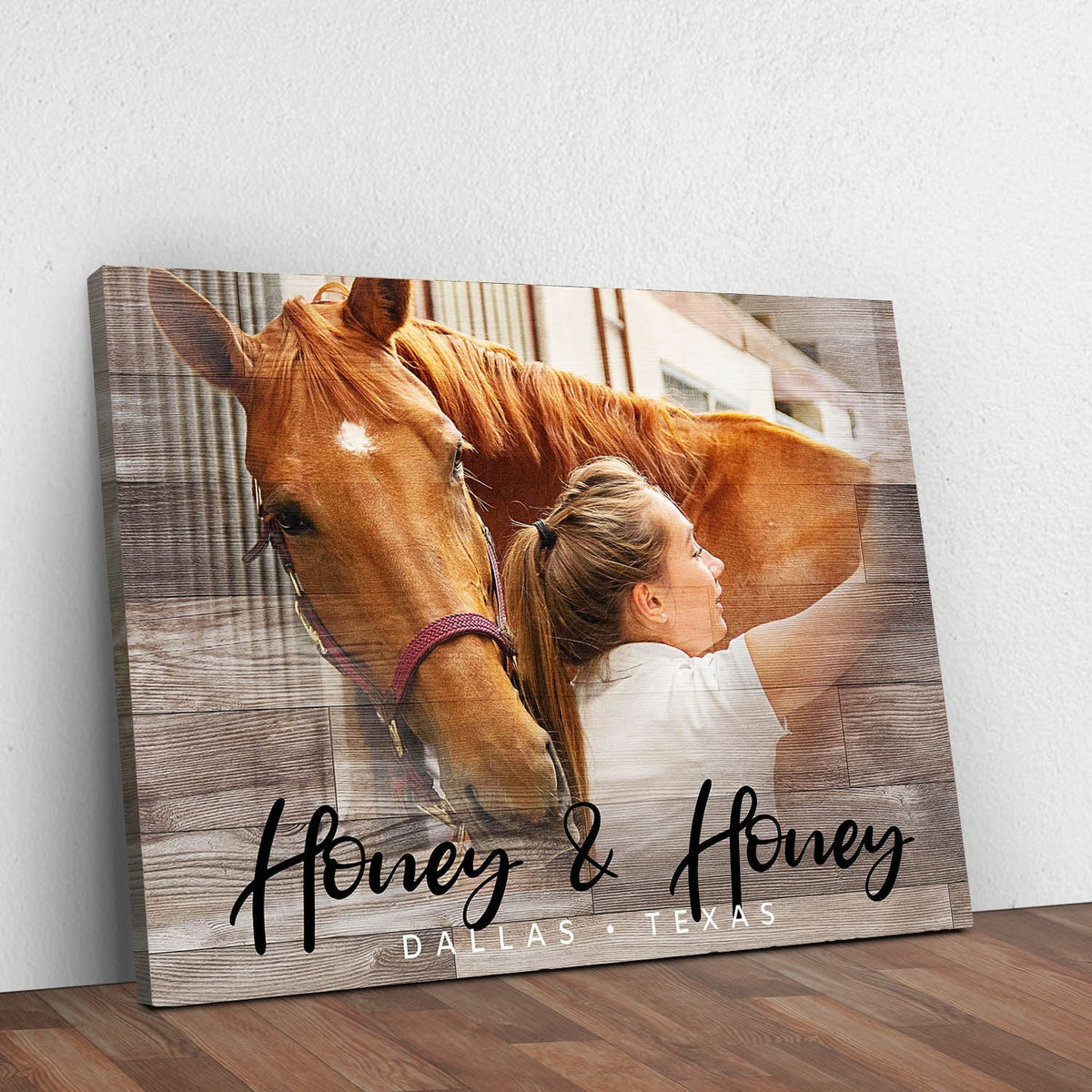 Wooden Animal Portrait Sign by Tailored Canvases