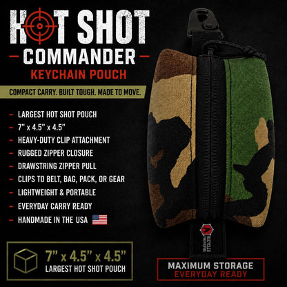 Hot Shot - Commander - Keychain Pouch by Recycled Firefighter