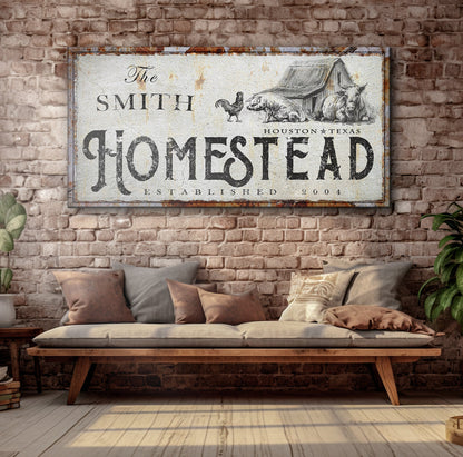 Homestead Sign by Tailored Canvases