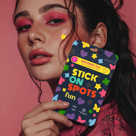 Stick on Spots Fun Acne Patches for Blemish-Prone Skin 20 ct by Beauty Care Bag