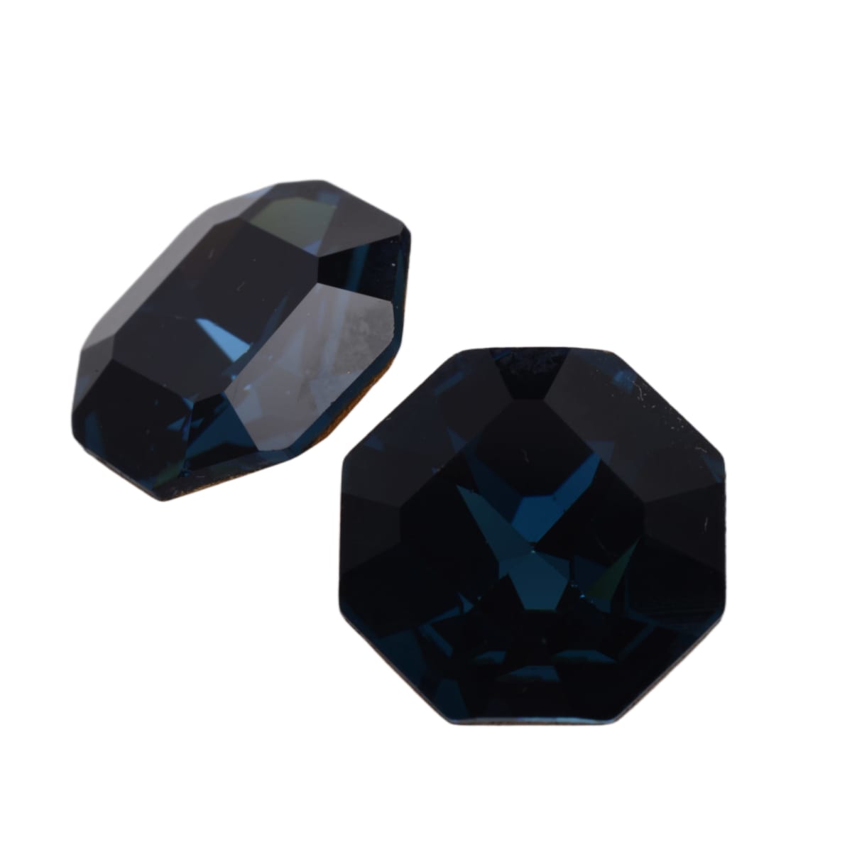 Swarovski Crystal 4665 Square Octagon 9mm - Montana Blue by Continental Bead Suppliers