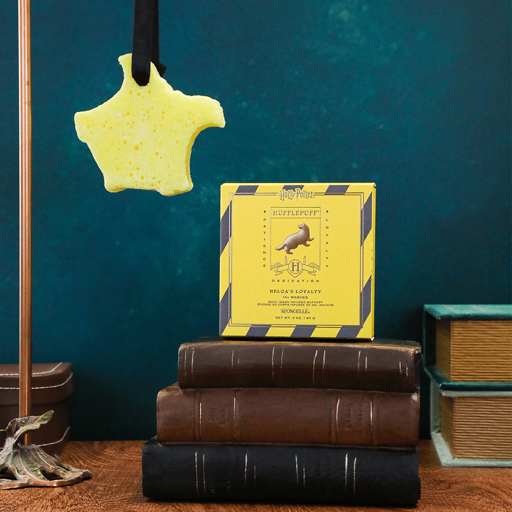 Hufflepuff™ Helga's Loyalty Buffer | Harry Potter™ CollectionBody Wash Infused BufferTorqelo.com