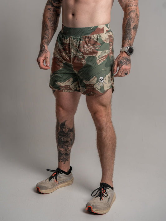 MEN'S | HYBRID SHORT : RHODESIAN CAMO by Alpha Country Training + Nutrition