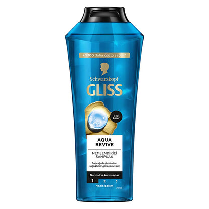 Gliss Moisturizing Shampoo with Hyaluron & Seaweed - 13.53 fl oz, Normal & Dry Hair, 48hr Hydration by Beauty Care Bag