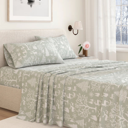 Turkish Cotton Flannel Sheet - Lakeview Collection by Great Bay Home