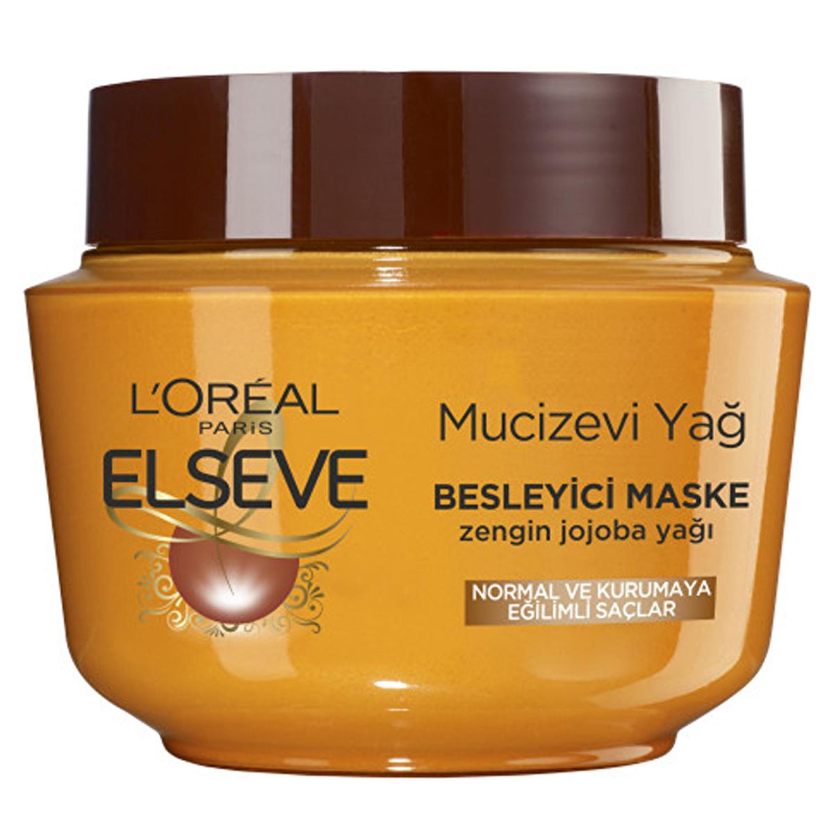 L'Oreal Paris Elseve: 6 Precious Flower Oil Hair Mask - Deeply Nourishes, Adds Silky Shine, and Revitalizes Dry Hair - 10.14 fl oz by Beauty Care Bag