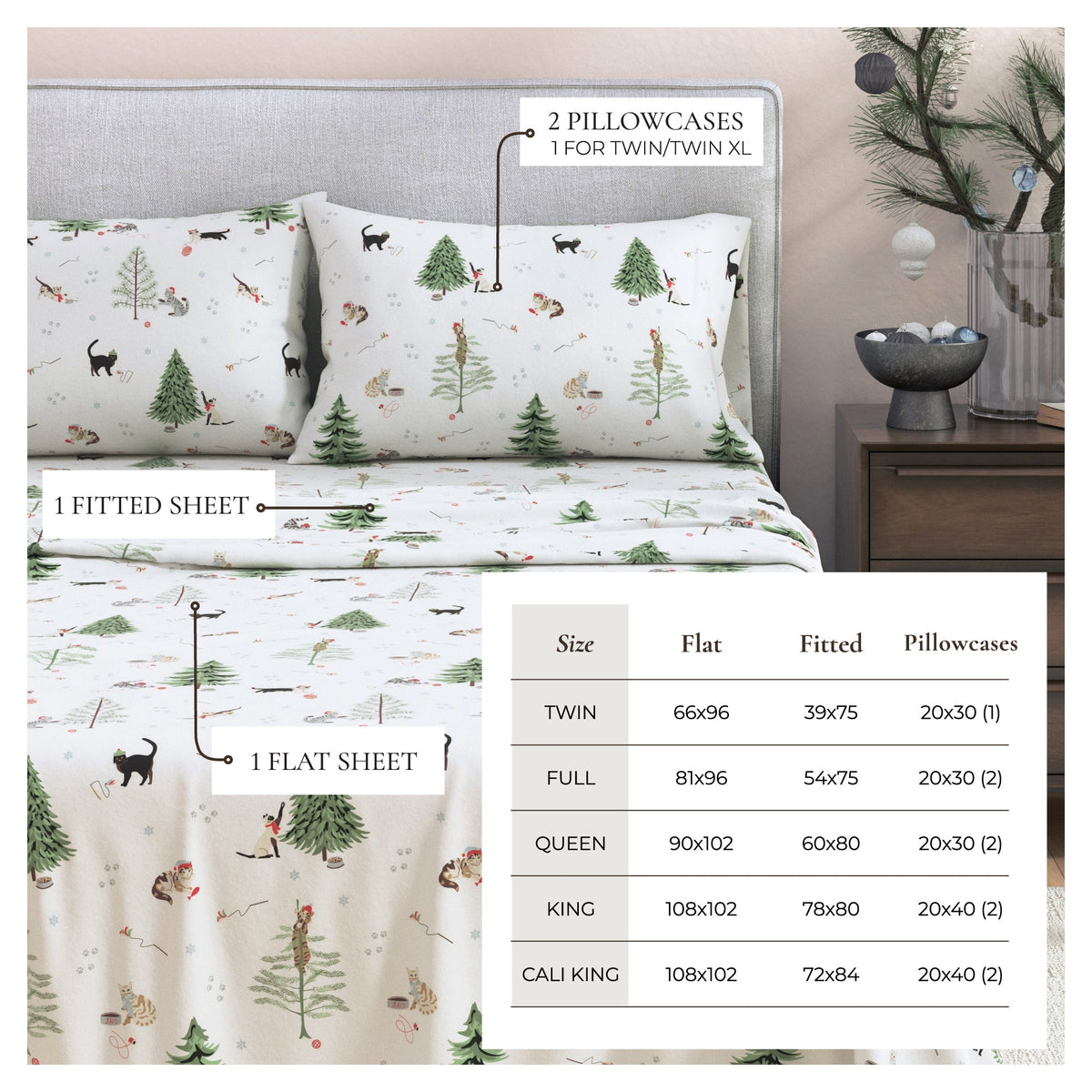 100% Turkish Cotton Flannel Sheet Sets - Boulder Collection by Great Bay Home