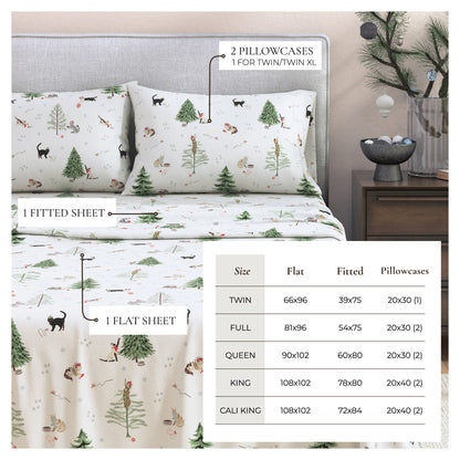100% Turkish Cotton Flannel Sheet Sets - Boulder Collection by Great Bay Home