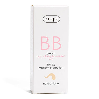 Ziaja Natural Tone BB Cream for Dry & Sensitive Skin 50ml by Beauty Care Bag