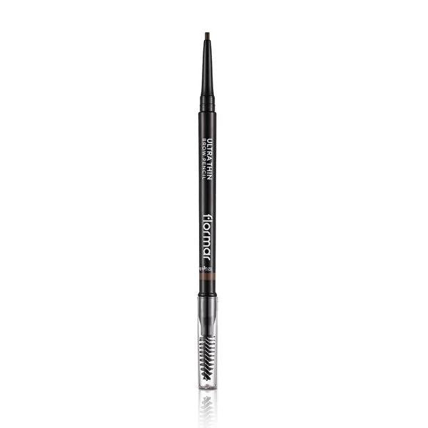 Flormar Ultra Thin Brow Pencil - Waterproof, Precise Eyebrow Definition for Long-Lasting Wear by Beauty Care Bag