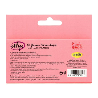 Eklips Cherry Glimpse False Eyelashes for Natural Volume 1 Pair by Beauty Care Bag