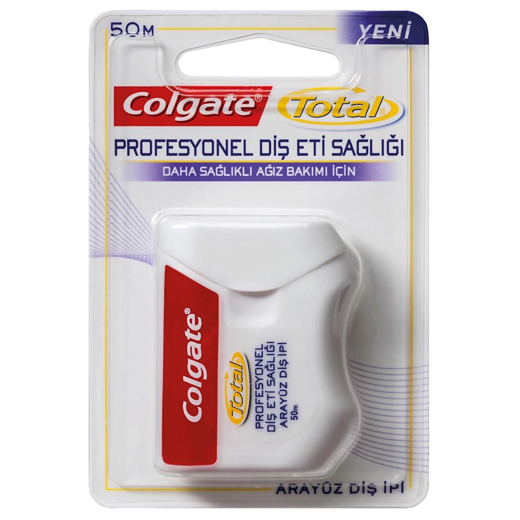 Colgate Total Pro Gum Health Interdental Floss 50m by Beauty Care Bag
