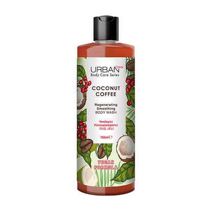 Urban Care Moisturizing Coconut Coffee Shower Gel - Nourishing Hydrating Body Wash for Dry Skin by Beauty Care Bag
