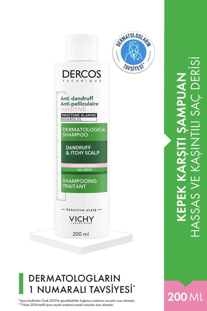 Vichy Dercos anti-dandruff shampoo for sensitive scalps, 200ml