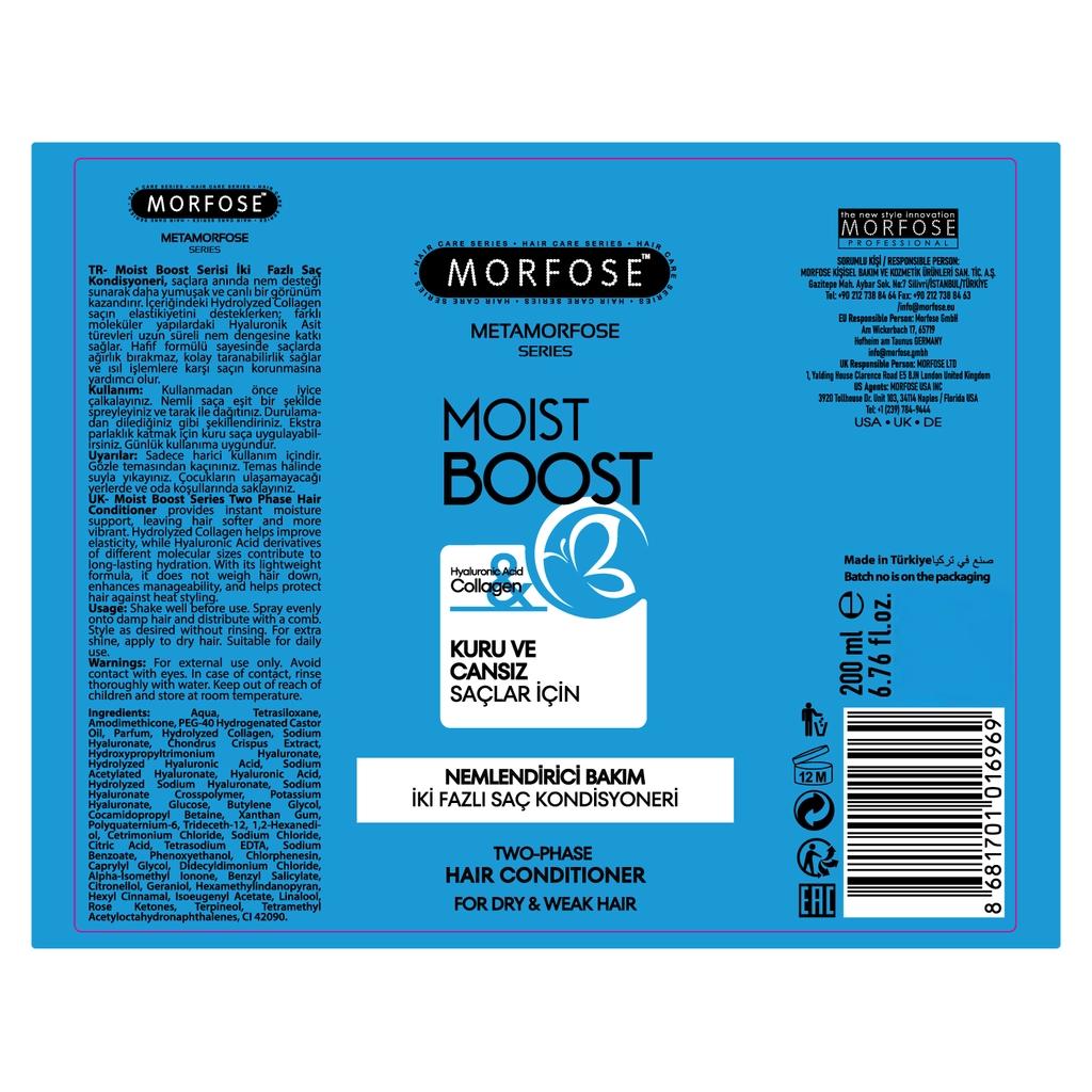 Morfose Metamorfose Moist Boost Hydrating Dual-Phase Conditioner 200 ml by Beauty Care Bag