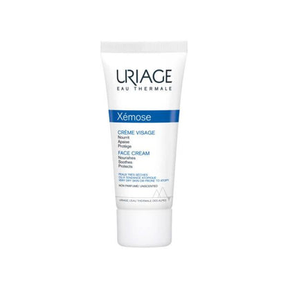 Uriage Xemose moisturizing face cream for dry skin, 1.35 fl oz