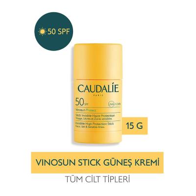 Caudalie Vinosun Protect SPF 50 Sunscreen Stick: Invisible, Vegan & Fragrance-Free High Protection for Face, Lips & Sensitive Skin by Beauty Care Bag