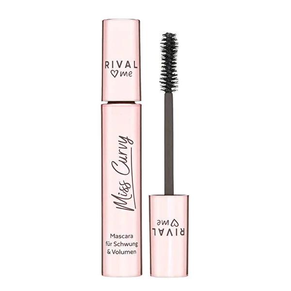 Rival Loves Me Maskara Miss Curvy No.01 Mascara - 13 ml, Enhances Eyelashes, Dramatic Eye Effect by Beauty Care Bag