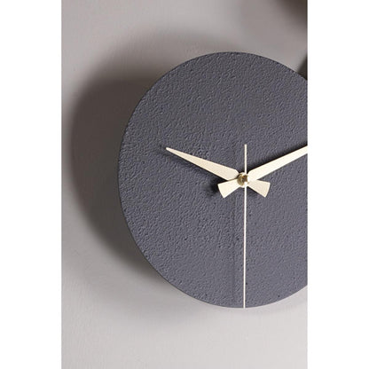 Muyika Handmade Metal Wall Clock - Silent Mechanism, Custom Painted, 18.90 x 17.32 inches by Beauty Care Bag