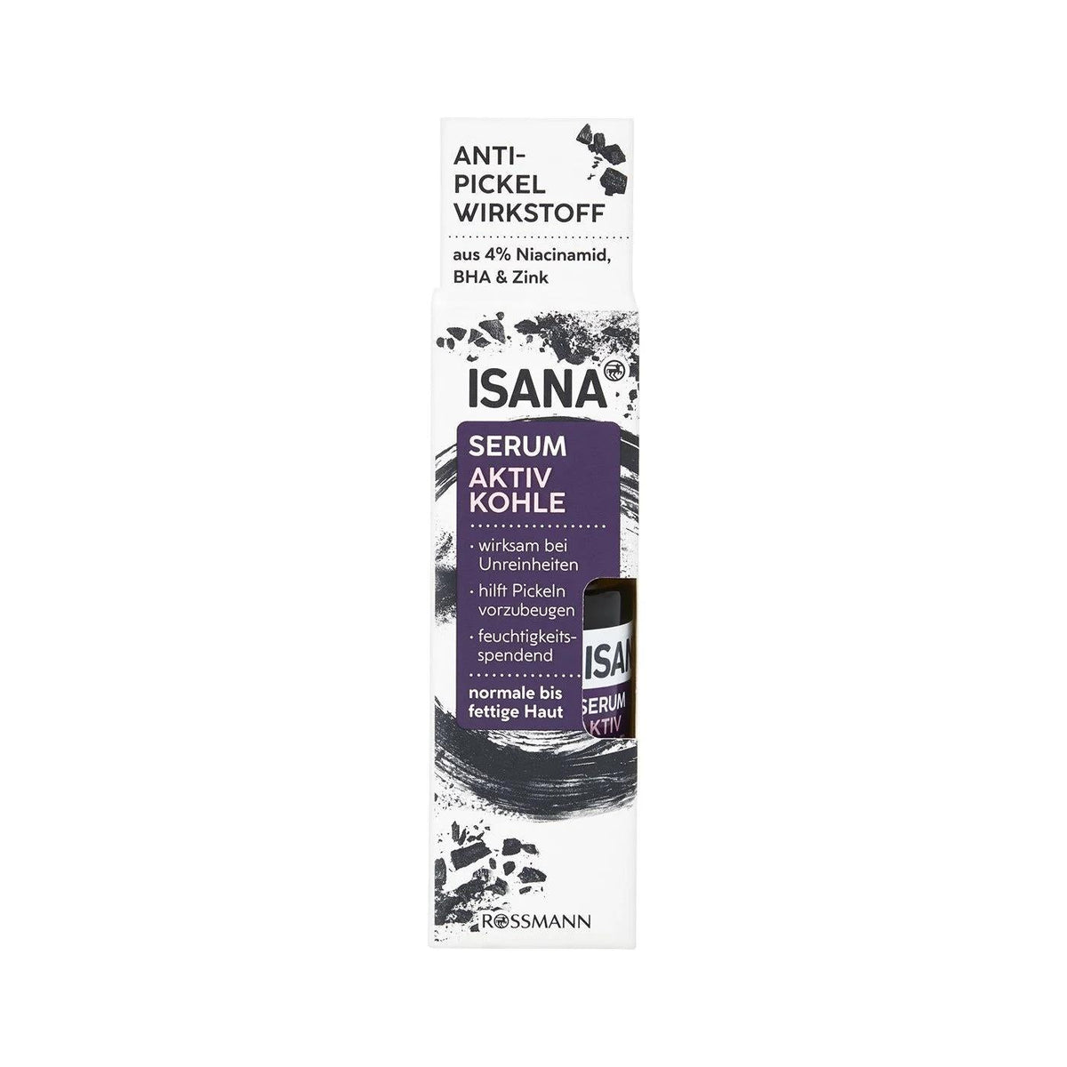 Isana Active Charcoal Face Serum for Clear Skin 30 ml by Beauty Care Bag