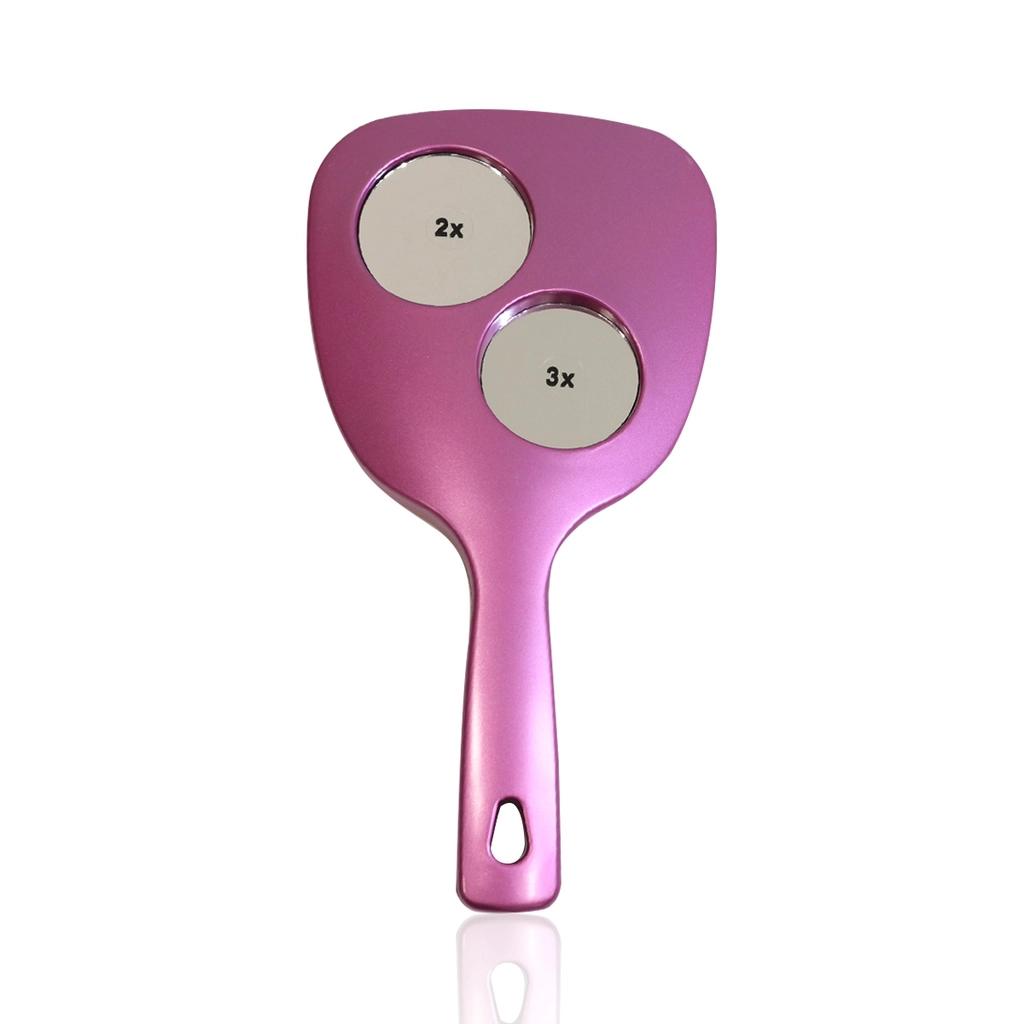 Nascita Pink Hand Mirror with Magnification by Beauty Care Bag