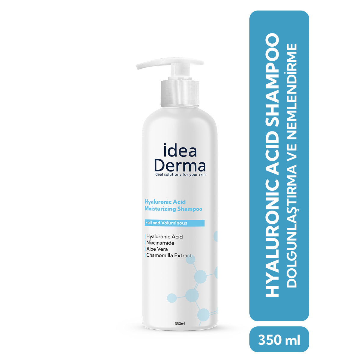 Idea Derma Hyaluronic Acid Moisturizing Shampoo for Volume 350 ml by Beauty Care Bag