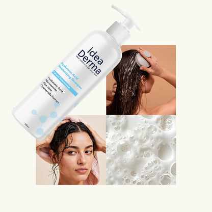 Idea Derma Hyaluronic Acid Moisturizing Shampoo for Volume 350 ml by Beauty Care Bag