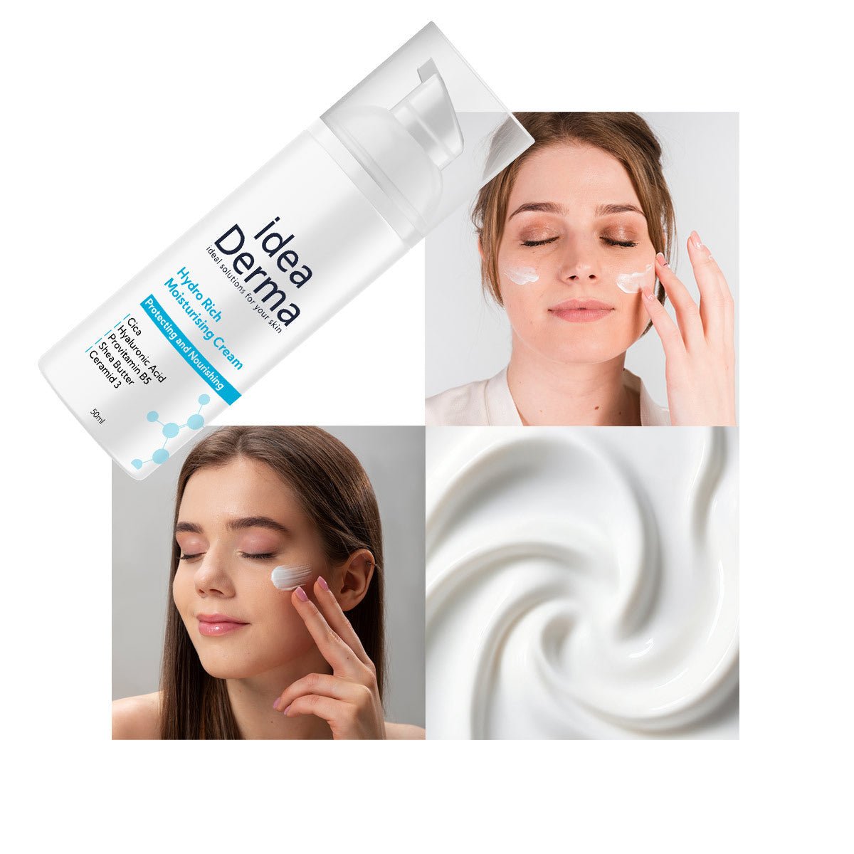 Idea Derma Hydro Rich Moisturising Cream for Dry Skin 50mlSkincareTorqelo.com