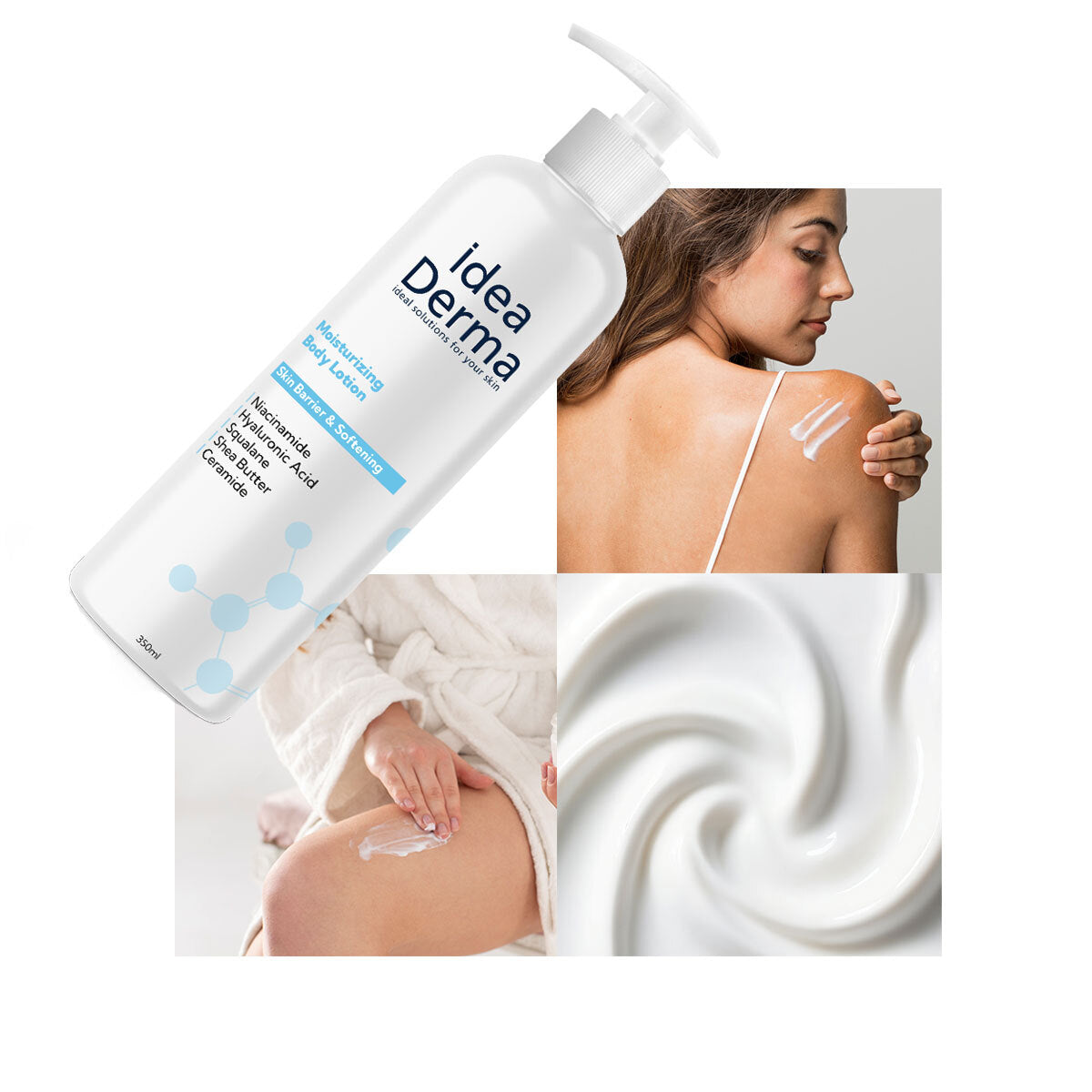 Idea Derma Moisturizing Body Lotion with Ceramide 350 ml by Beauty Care Bag