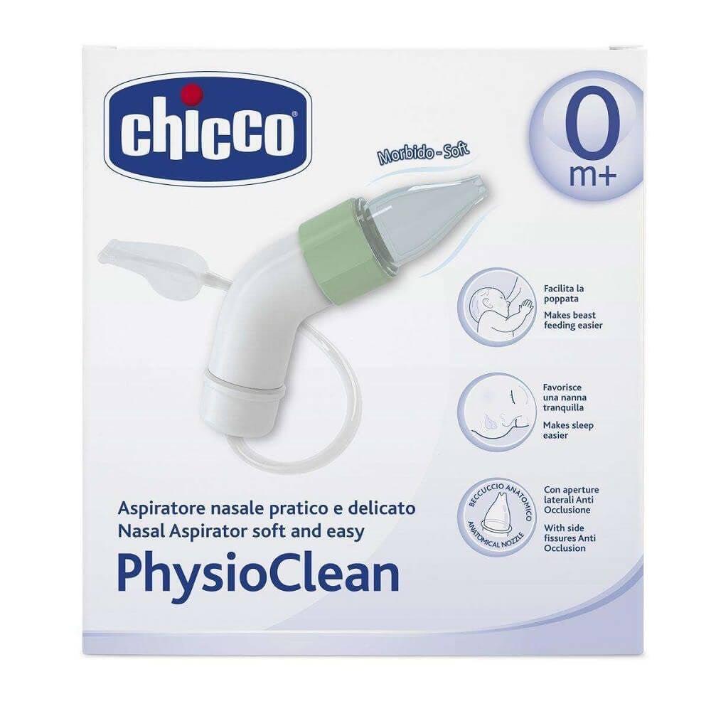 Chicco PhysioClean Nasal Aspirator for Baby - Gentle & Effective Nasal Congestion Relief for Newborns & Infants by Beauty Care Bag