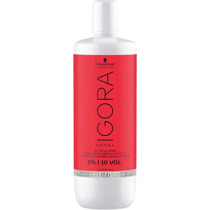 Igora Royal Oil Developer 3% 10 Volume Oxidizing Cream 1000ml by Beauty Care Bag
