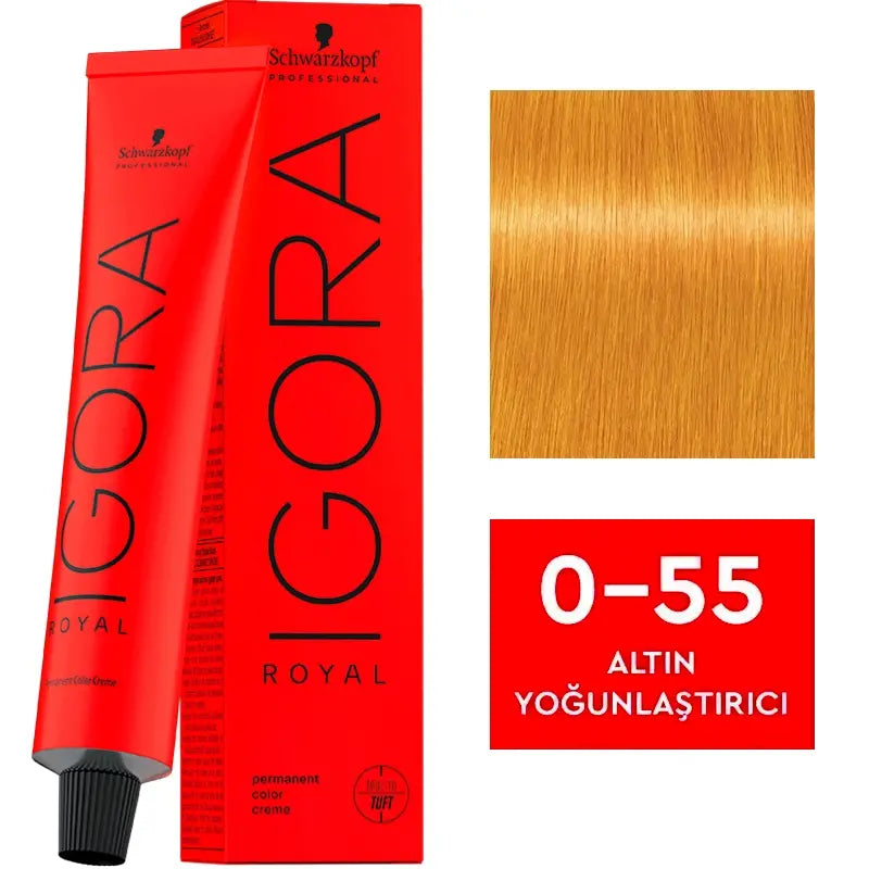 Igora Royal Permanent Color Creme 0-55 Gold Concentrate 60ml by Beauty Care Bag