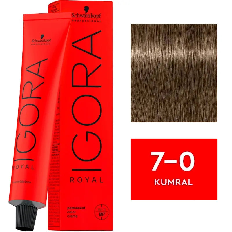 Igora Royal Permanent Color Creme 7-0 Medium Blonde 60ml by Beauty Care Bag