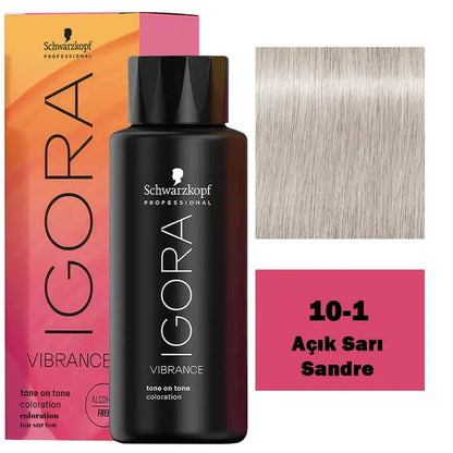 Igora Vibrance 10-1 Tone on Tone Ammonia-Free Hair Color 60ml by Beauty Care Bag