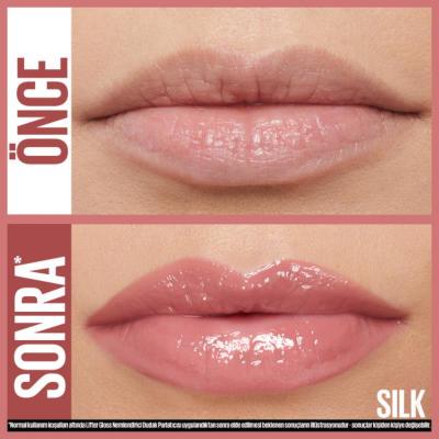 Maybelline Lifter Gloss: Hyaluronic Acid Hydrating Lip Gloss for Plump, Smooth Lips | Non-Sticky Formula - Silk Shade by Beauty Care Bag