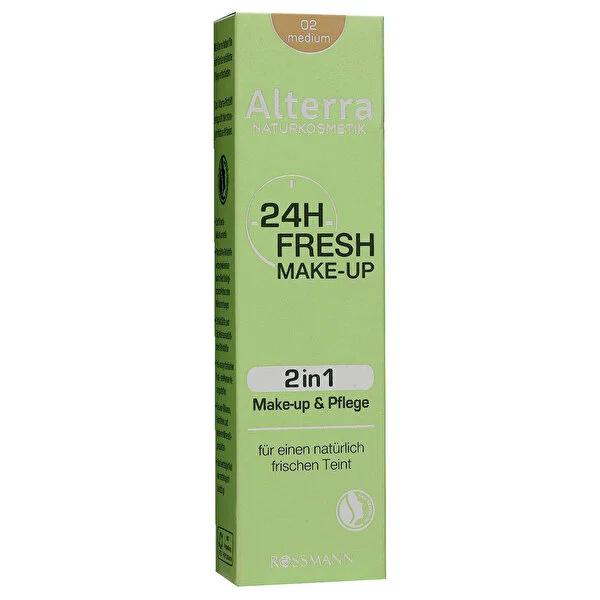 Alterra vegan moisturizing foundation 24 Fresh 02 Medium